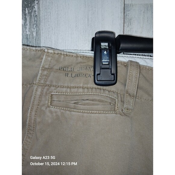 Polo Jeans Company Ralph Lauren Men's Tan Chino Pants Size 33X30 (Actual 35x29) - Picture 5 of 11